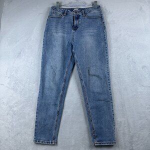 HT Denim Mom Jeans Women's Size 7 Light Wash Stretch High Rise Blue